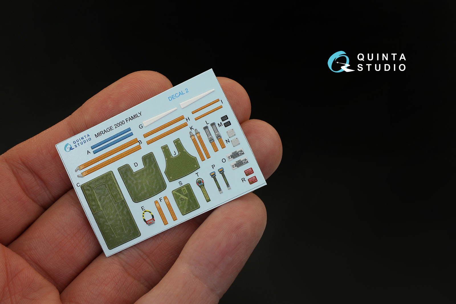 QD32012 1/32 3D Декаль интерьера кабины Mirage 2000D (для модели Kitty Hawk)