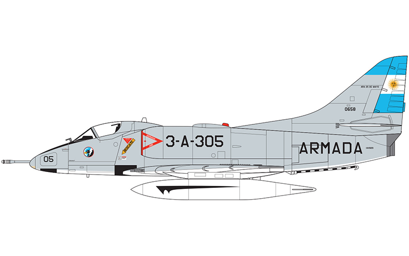 A03029A Сборная модель Самолета Douglas A-4B/Q Skyhawk Airfix