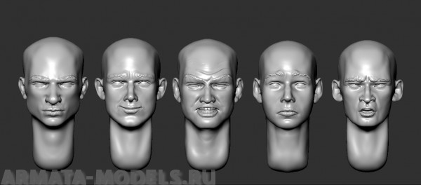 ARM356054 Головы (без волос) №12 ARMOR35