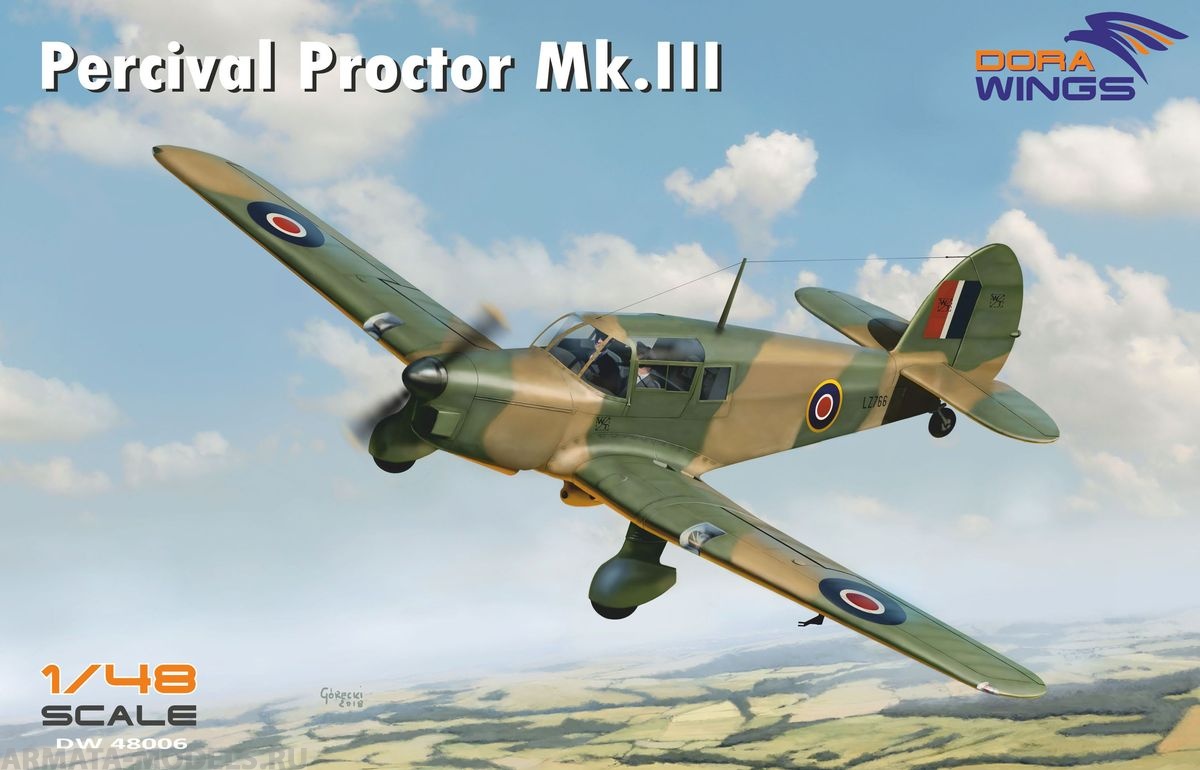 DW48006 Самолет радиосвязи Percival Proctor MK.III Dora Wings