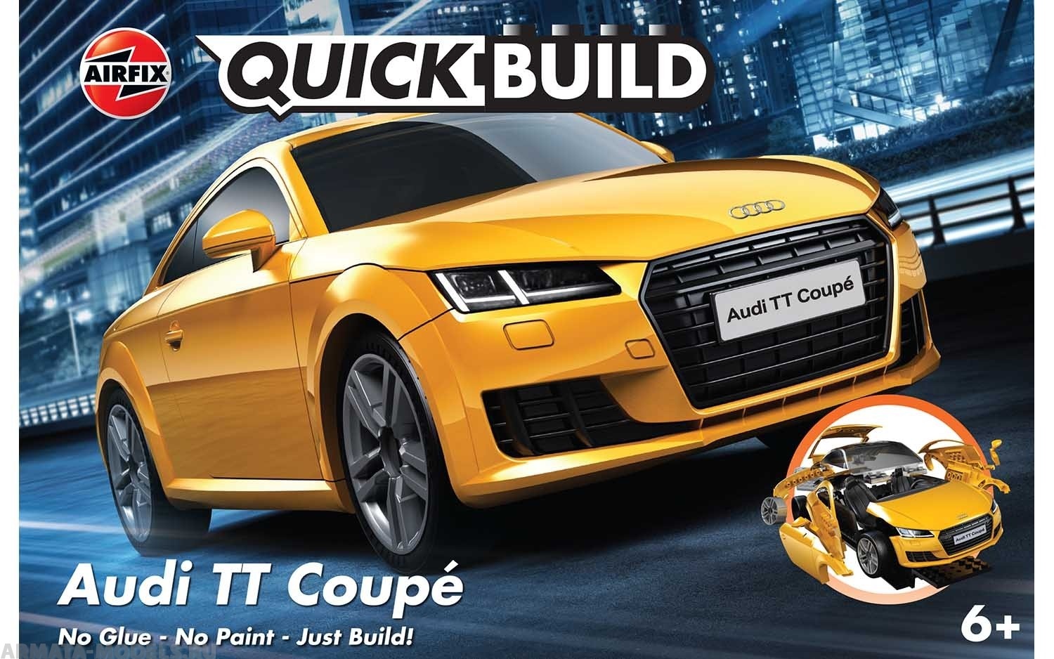 J6034 Сборная модель автомобиля QUICKBUILD Audi TT Coupe Airfix