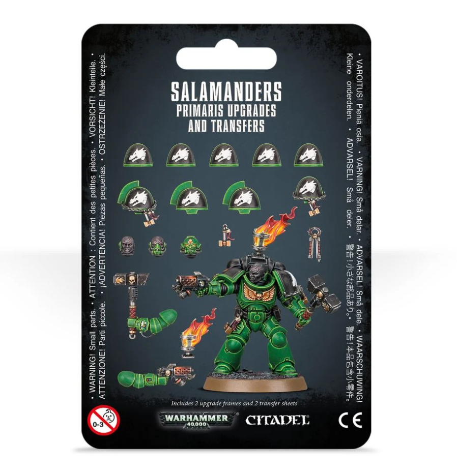 55-16GW Набор улучшений для Примарисов ордена Саламандр (Salamanders Primaris Upgrades and Transfers)