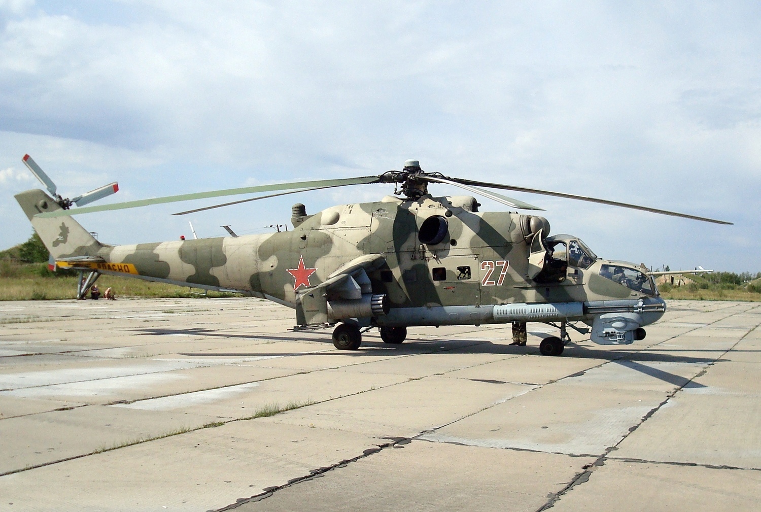 AM48126 Окрасочная маска для камуфляжа МИ-24П «Борт 27»