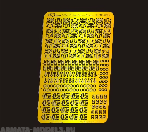 FH700068 Фототравление WWII IJN Anti-aircraft Weapons II