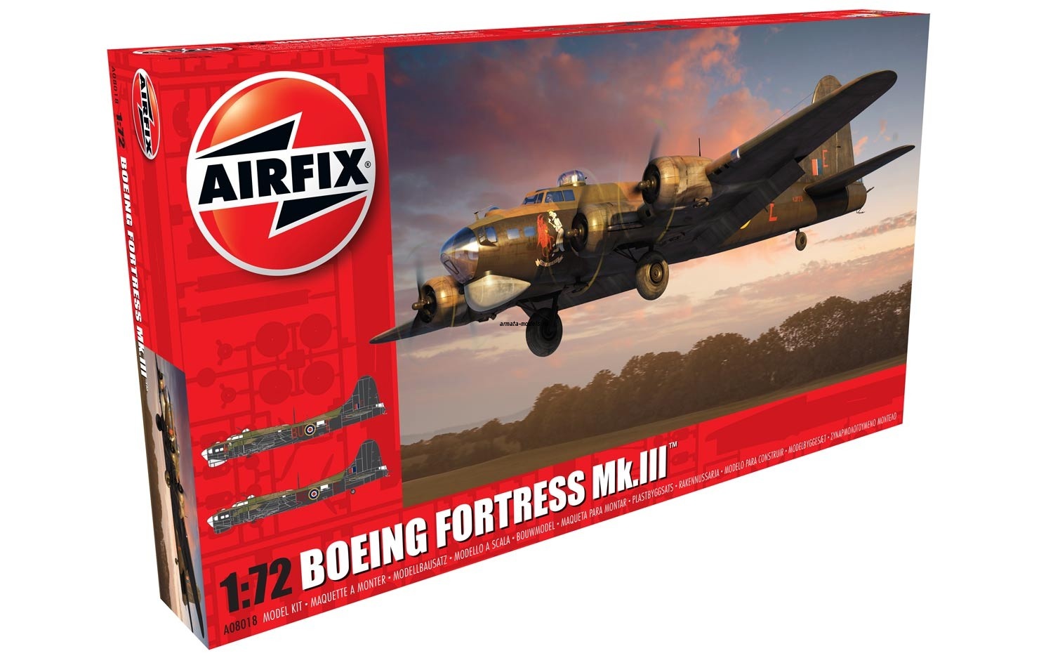 A08018 Самолет Boeing Fortress MK.III 1:72