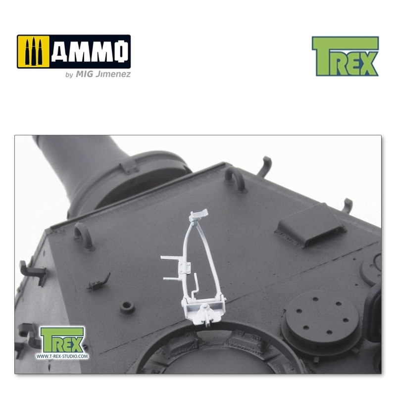 TR35030 Лафет WWII German MG AA Gun Cupola Mount (moveable - 3 pcs)