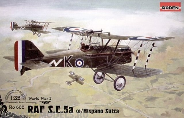 Rod602 Самолёт RAF S.E.5a w/Hispano Suiza Roden
