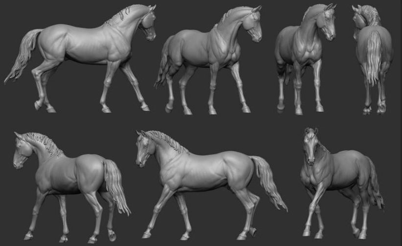 CHM-54253(Z). Животные: Лошадь №21. Материал - смола. Chronos Miniatures