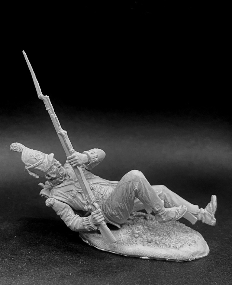 VD-54030(M). Рядовой (№2) британских пехотных полков, 1812-15 гг. Материал - белый металл. Chronos Miniatures