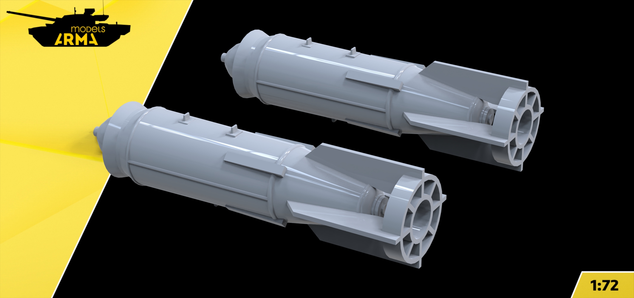 AM72545 Бомба ФАБ-250 2шт (Не для свободной продажи) Arma Models