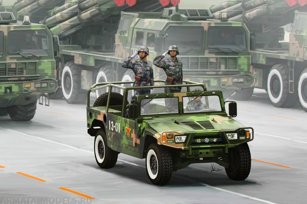 82467 Автомобиль Dong Feng Meng Shi 1.5 ton Military Light Utility Vehicle Hobby Boss