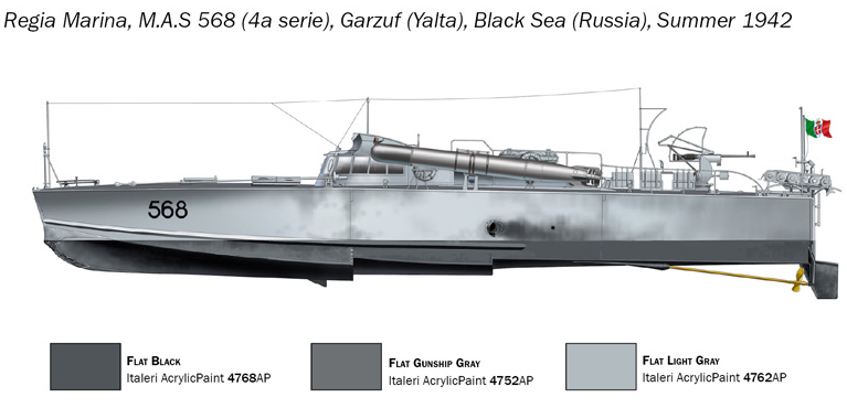 5626ИТ Торпедный катер M.A.S. 563/568 Italeri