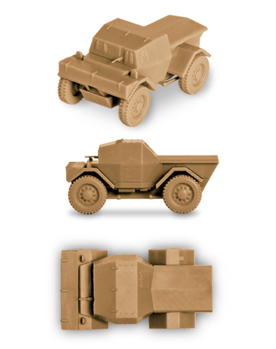 6229 Британский бронеавтомобиль Даймлер МК-1 Звезда