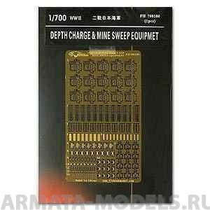 FH700180 Фототравление WWII IJN DEPTH CHARGE & MINE SWEEP EQUIPMET