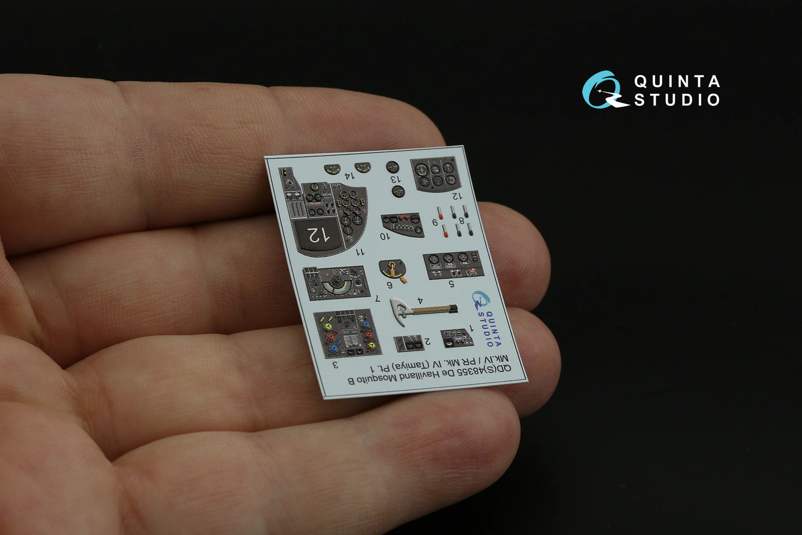 QDS-48355 3D Декаль интерьера кабины DH Mosquito B Mk.IV/PR Mk.IV (Tamiya) (Small version)