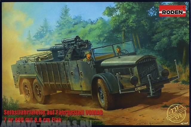 Rod727 Бронеавтомобиль VOMAG 7 or 660 mit 8,8 cm Flak Roden