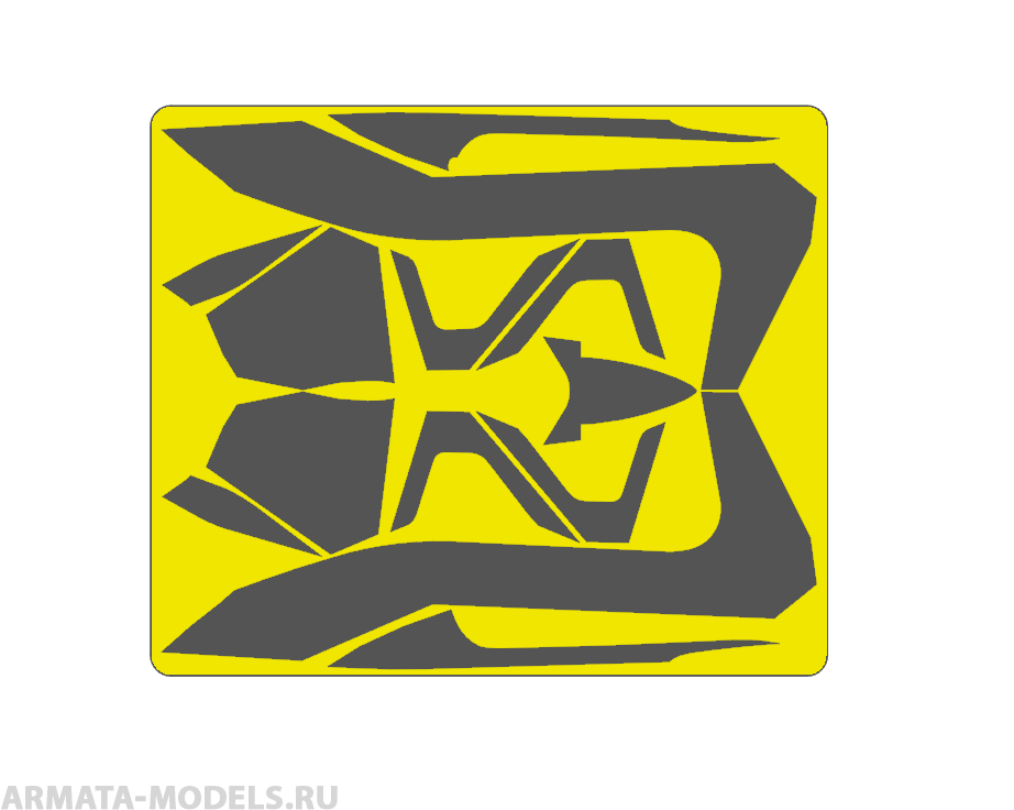 AM72115 Маска окрасочная для Су-57 (Старый) Борт №056 Плавный камуфляж Звезда 1/72