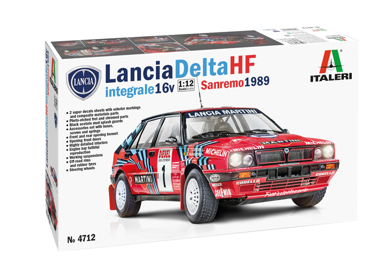 4712ИТ АВТОМОБИЛЬ HF INTEGRALE САНРЕМО 1989 Italeri