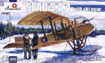 AM7273 SPAD S.A 4 w/ski gears Amodel