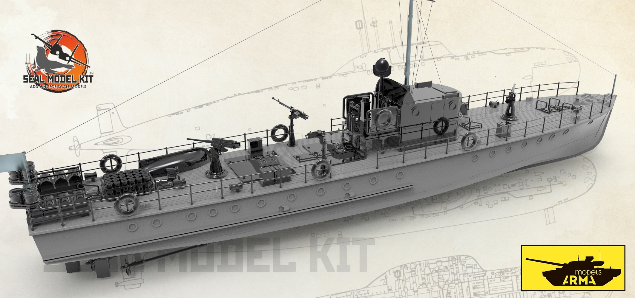 SMK144001 Малый охотник МО-4 1/144