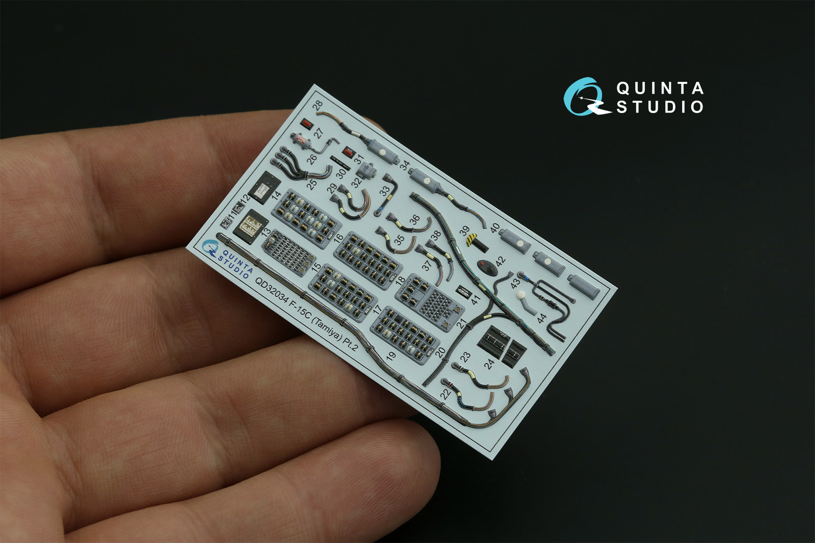 QD32034 3D Декаль интерьера кабины F-15C (Tamiya)