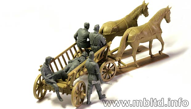 Набор фигурок MB3558 Фигурки Дорога к задней Master Box (MB)