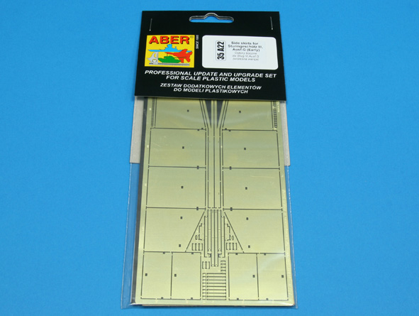 ABR-35-A22  Дополнения для  Side skirts for Sturmgeschutz III (Early model) для  1/35