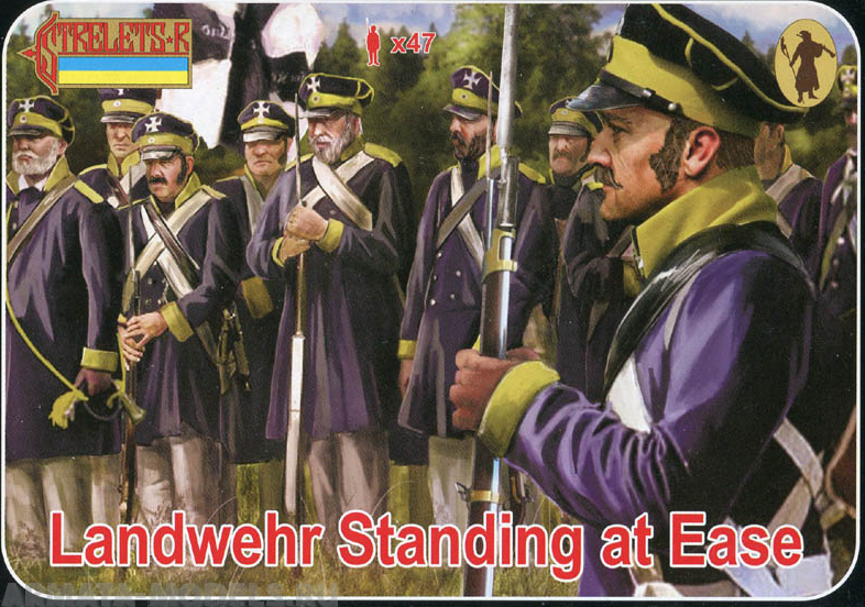 72169ST Фигуры Landwehr Standing at Ease 1/72 Strelets, 1/72 Strelets