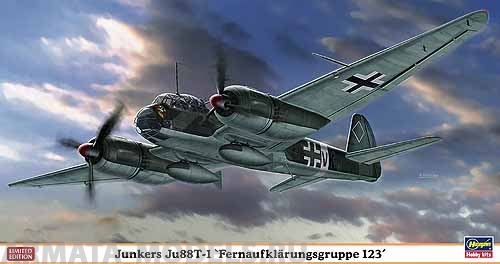 02073	Самолет Junkers Ju88T-1 Fernaufklarungsgruppe 123 Hasegawa