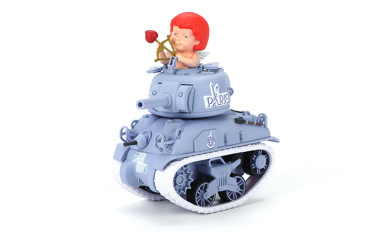 WWV-005 Сборная модель Мировая война, мультипликационная серия. Шерман, стрела Париж Meng