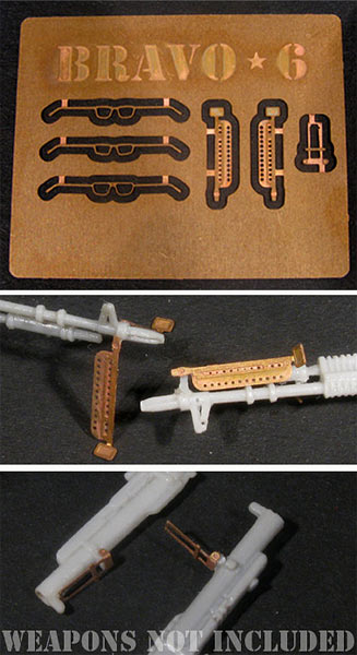 B6-35027 Миниатюра с фототравлением Assorted US M1 Helmets Bravo6