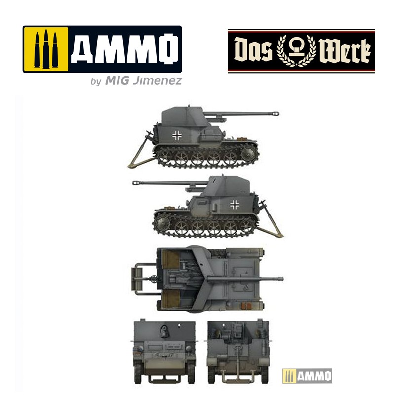 DW35017 Сборная модель Pz.Sfl. Ia 5cm Pak Das Werk