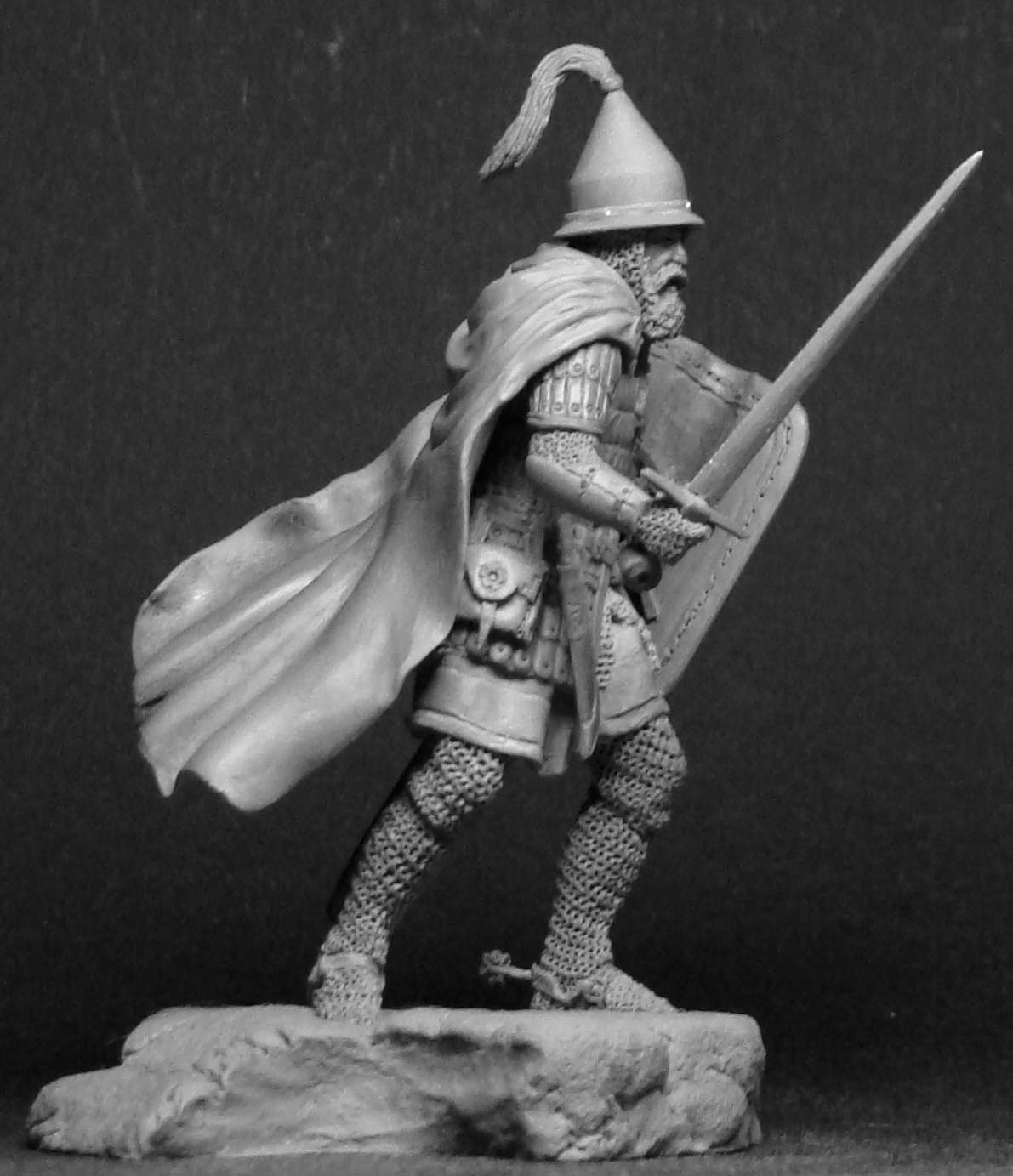 CHM-54061(M). Русский князь, 14 век. 54 мм. Материал - белый металл. Chronos Miniatures