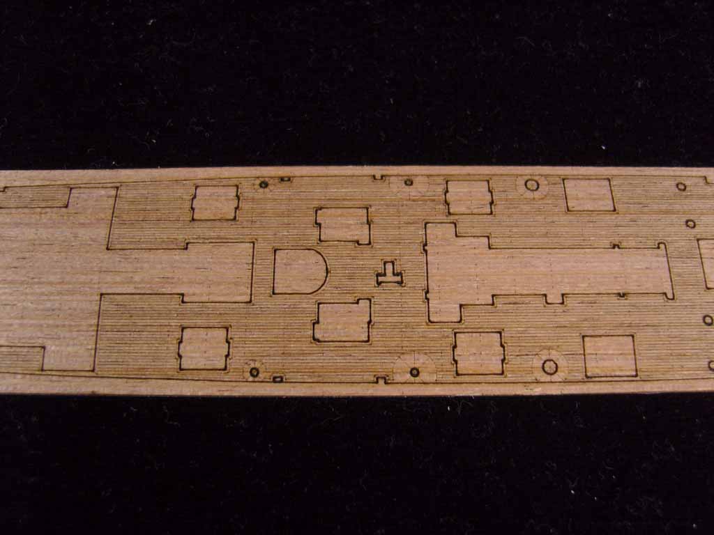 AW20073 Деревянная палуба для USS Baltimore CA-68 1944