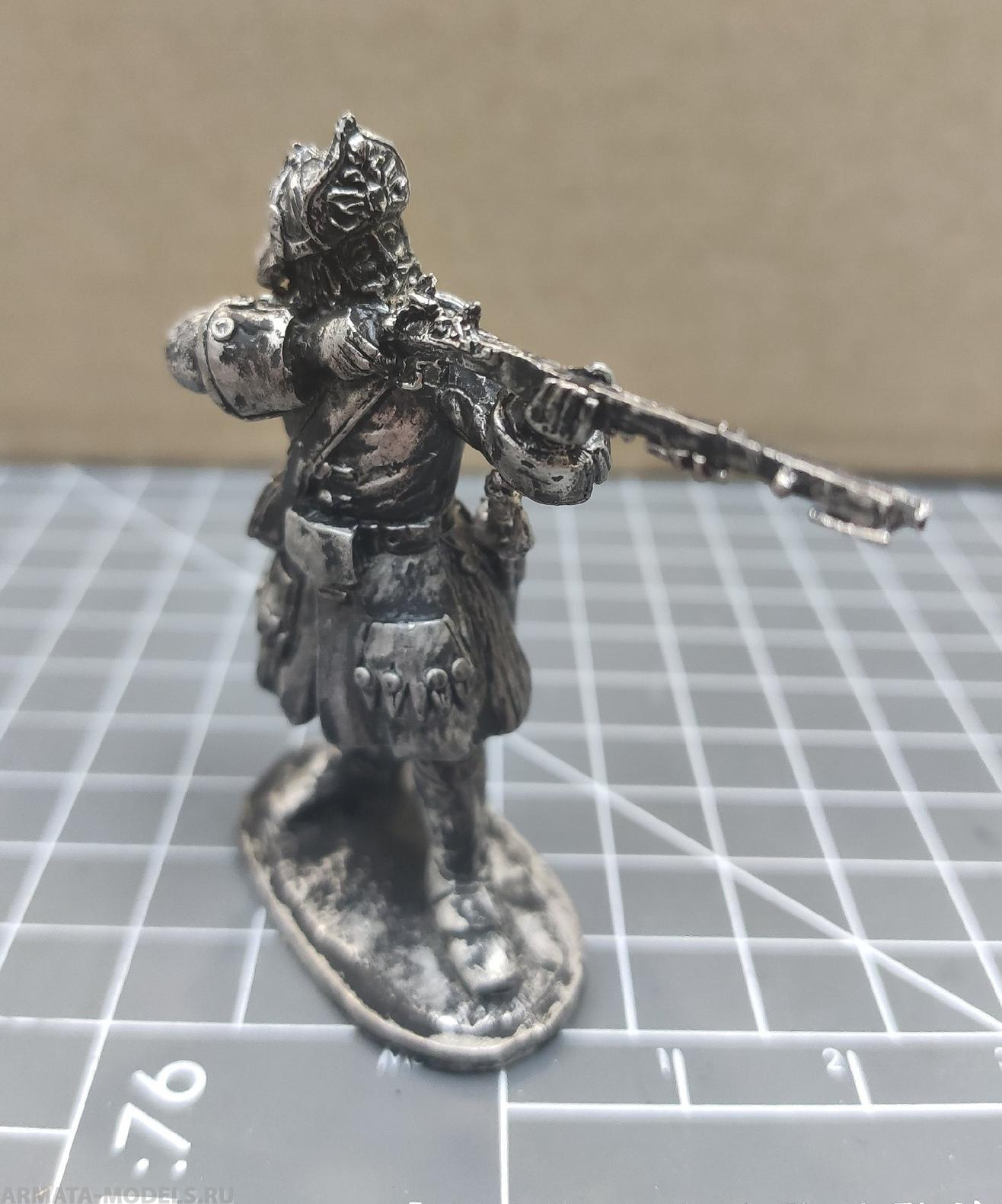 4203ТБ Пехота русской армии Петра 1, Пеший гренадер стреляющий стоя Три Богатыря