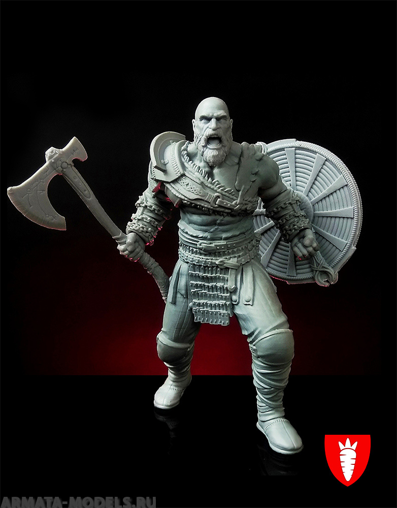 BC-001 Декоративная фигурка из пластика Barbarian 75 mm Blood Carrot Knights