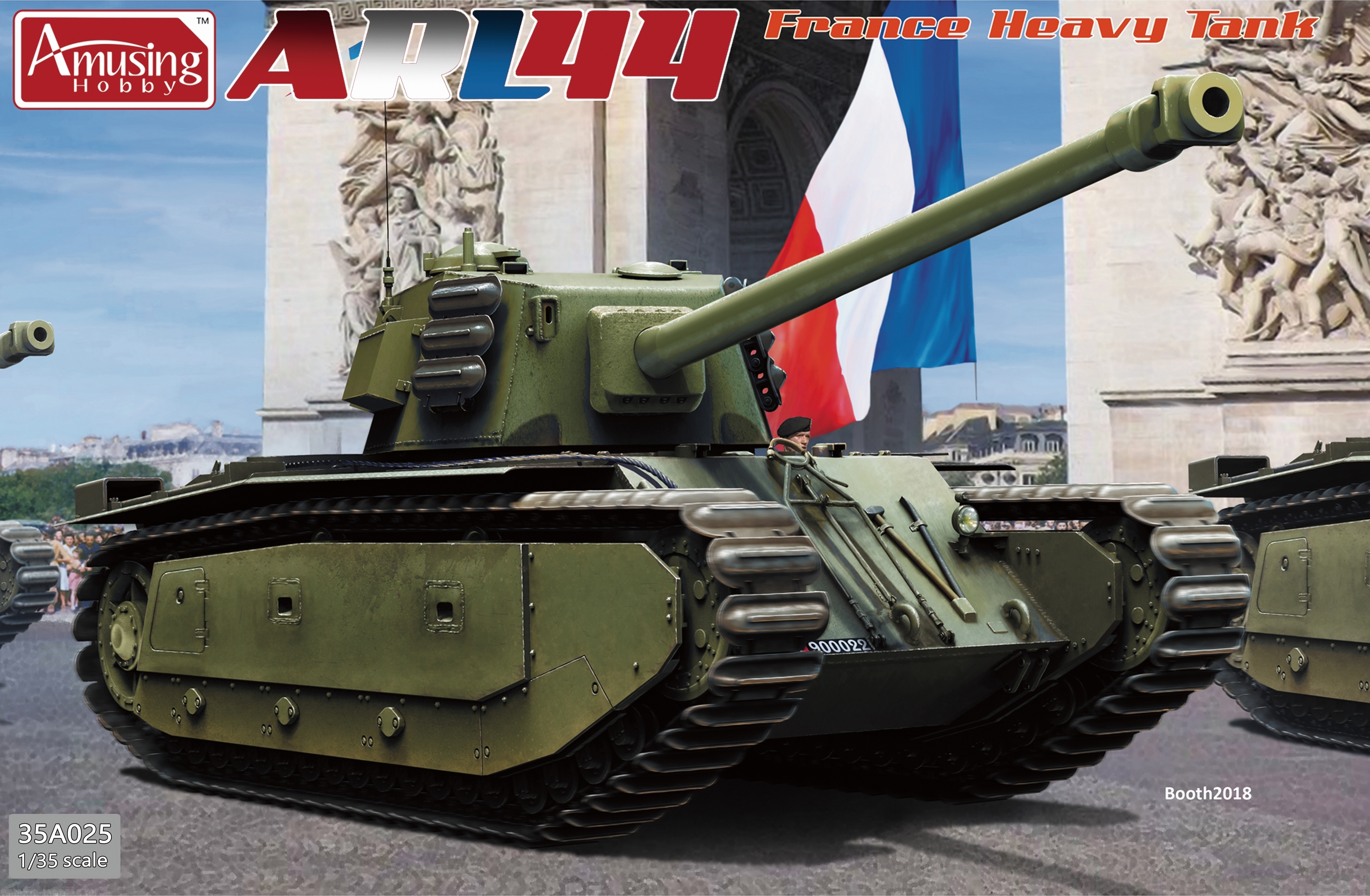 AH35A025 Французский тяжелый танк ARL44 French Heavy Tank Amusing Hobby