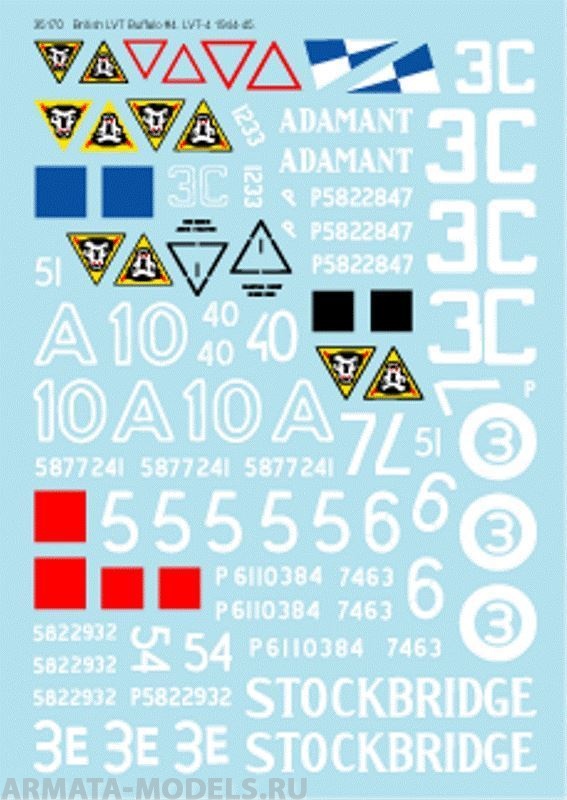 35170BIS Декаль British LVT-4 Buffalo #3 Holland and Germany