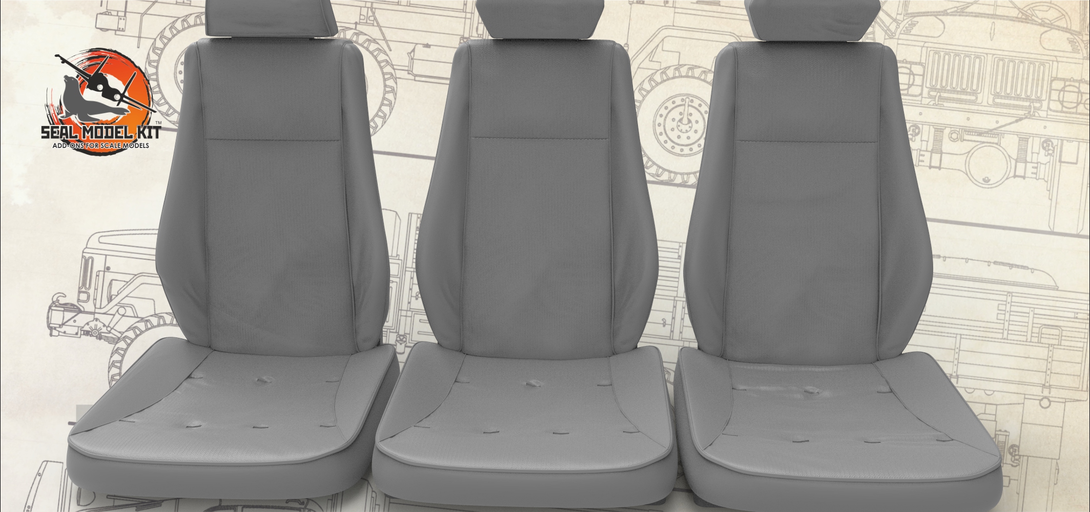 smk35002 Кресла для семейства Мустанг, 1/35