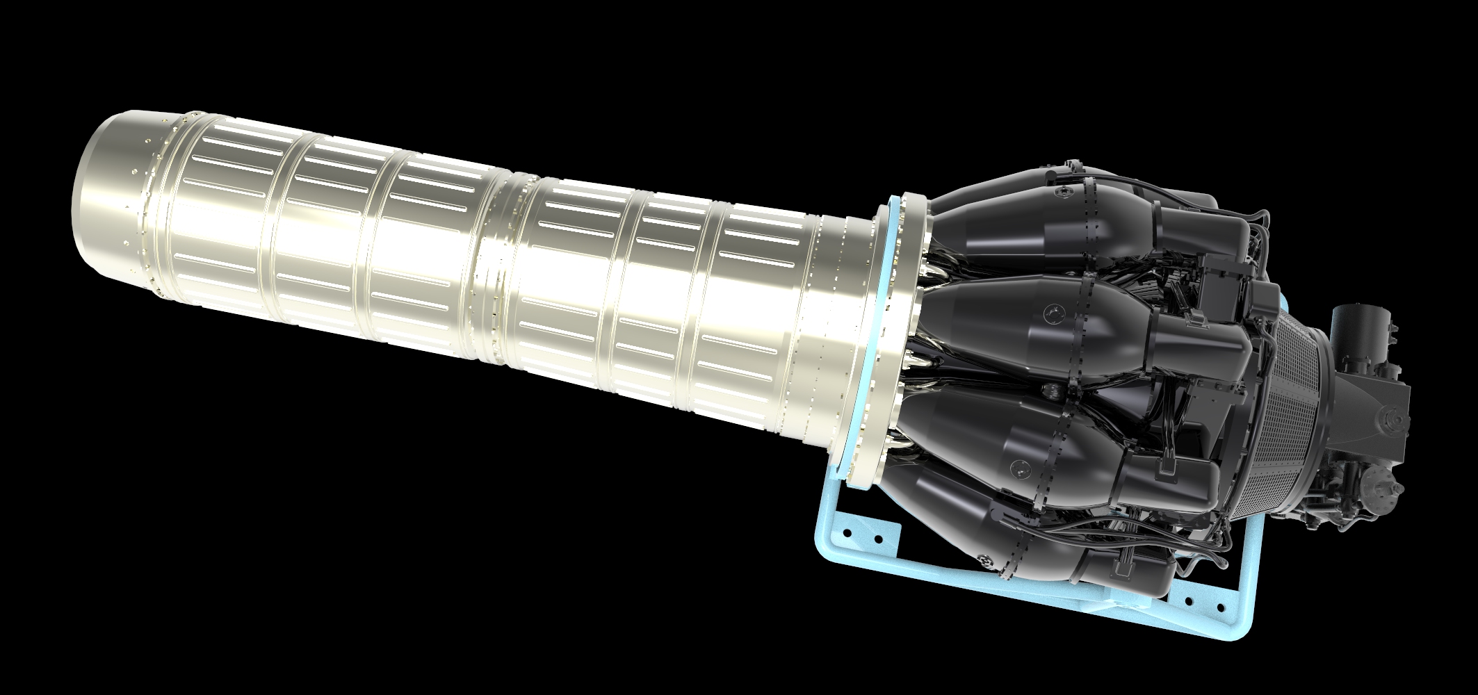 AM4871 Двигатель ВК-1 с тележкой ультрадетализированный Neo, 1/48 