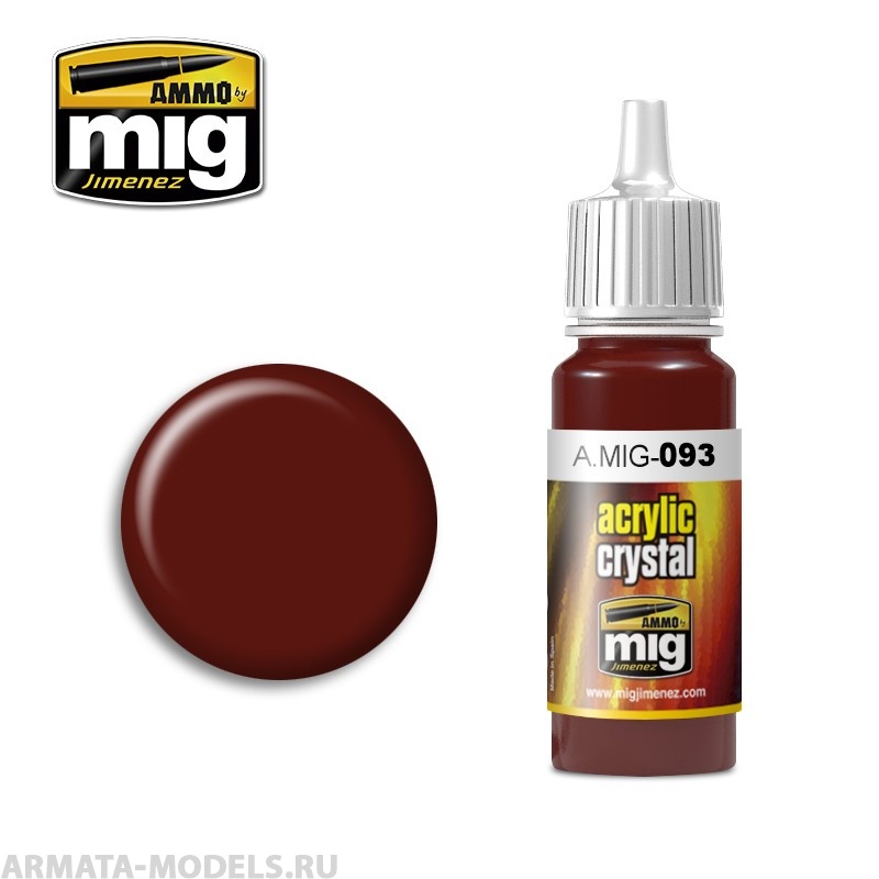 AMIG0093 Ammo Mig Акриловая краска CRYSTAL RED 17 мл