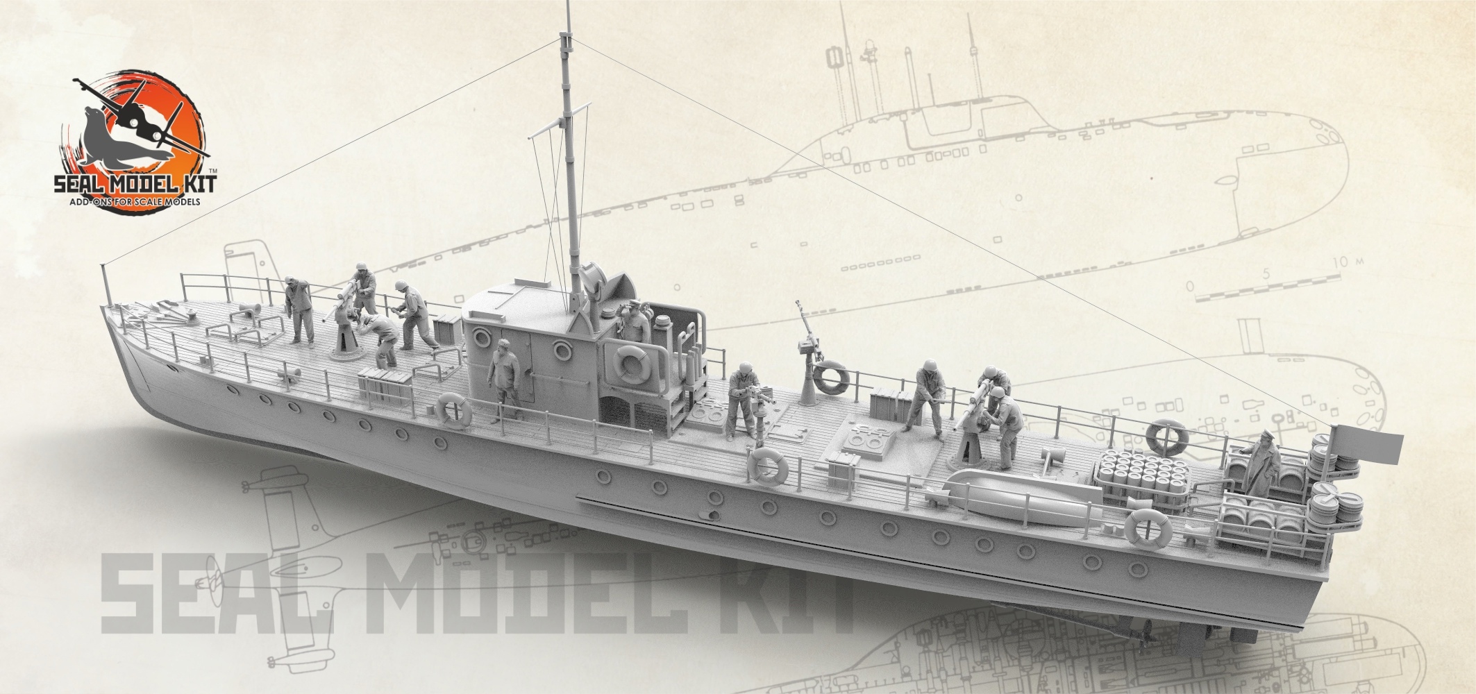 SMK144001 Малый охотник МО-4 1/144