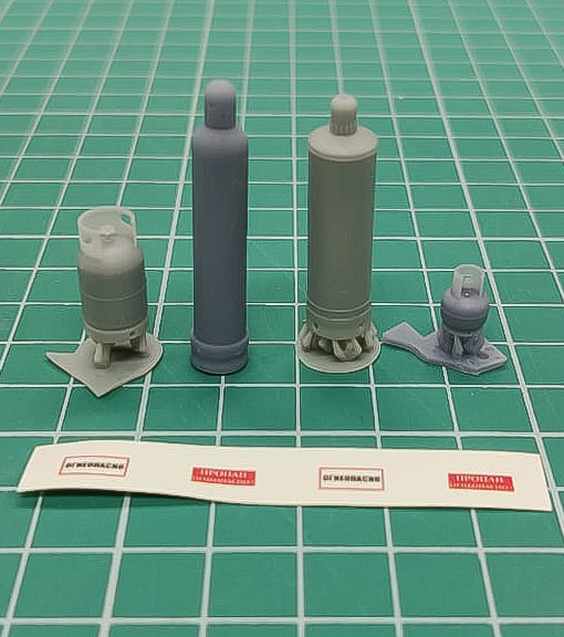 НЕ-35159 Набор газовых баллонов+декаль Hobby Expert