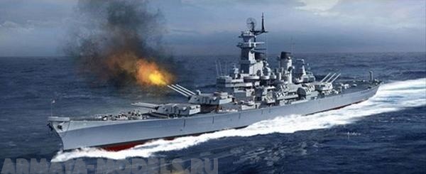 14401  Игрушка  флот  U.S. Navy Battleship USS Missouri BB-63  Academy