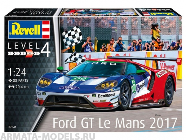 07041RE Автомобиль Ford GT Le Mans 2017 Revell