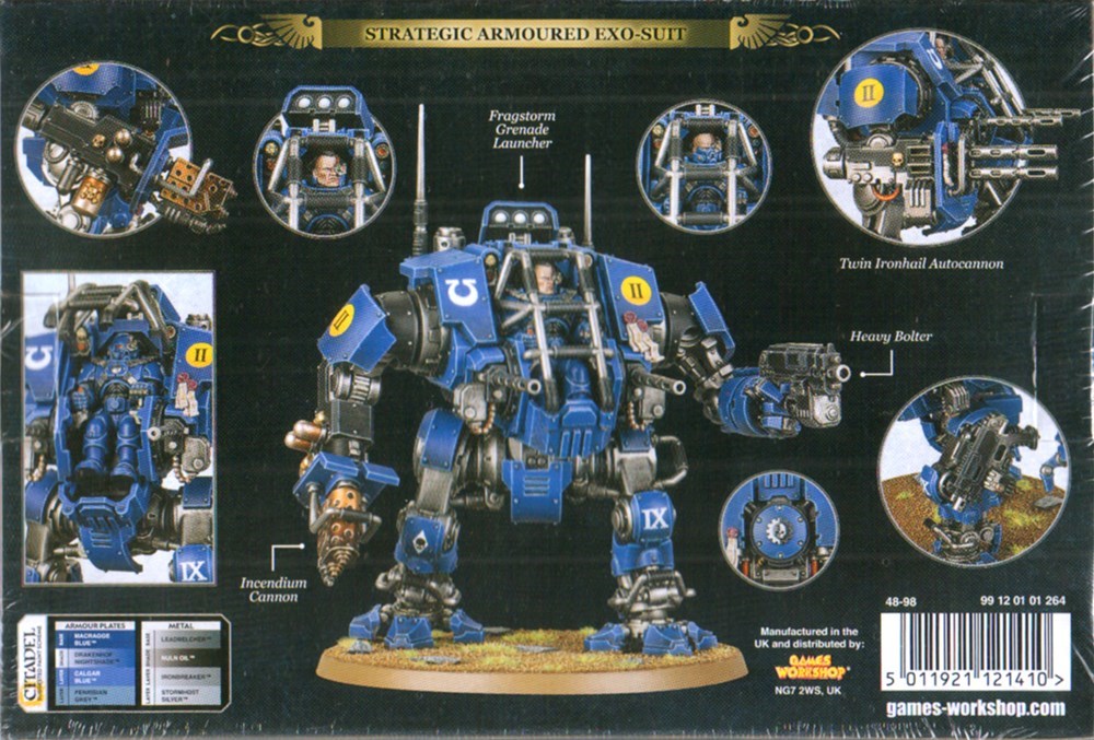 48-98GW Набор Космодесант. Тактический боекостюм для примарисов Инвиктор (Space Marines Primaris Invictor Tactical Warsuit)