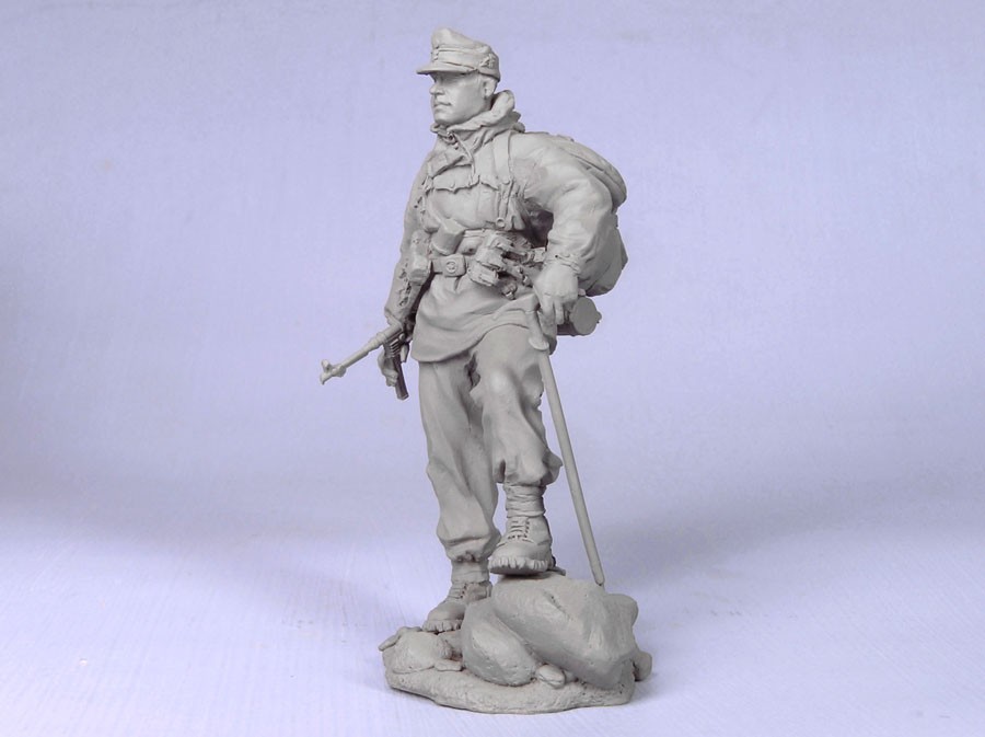 Т-35016 Немецкий горный егерь, 1942-1945 гг (с подставкой) Tank