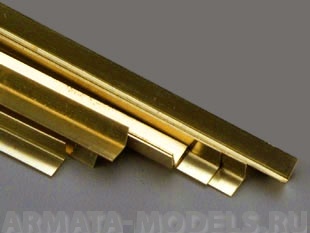 KS815001 Уголок латунный 0,8 мм, 1 шт
