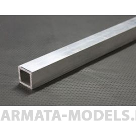 KS83011 Квадратная алюминиевая трубка 3,2 мм, 1 шт