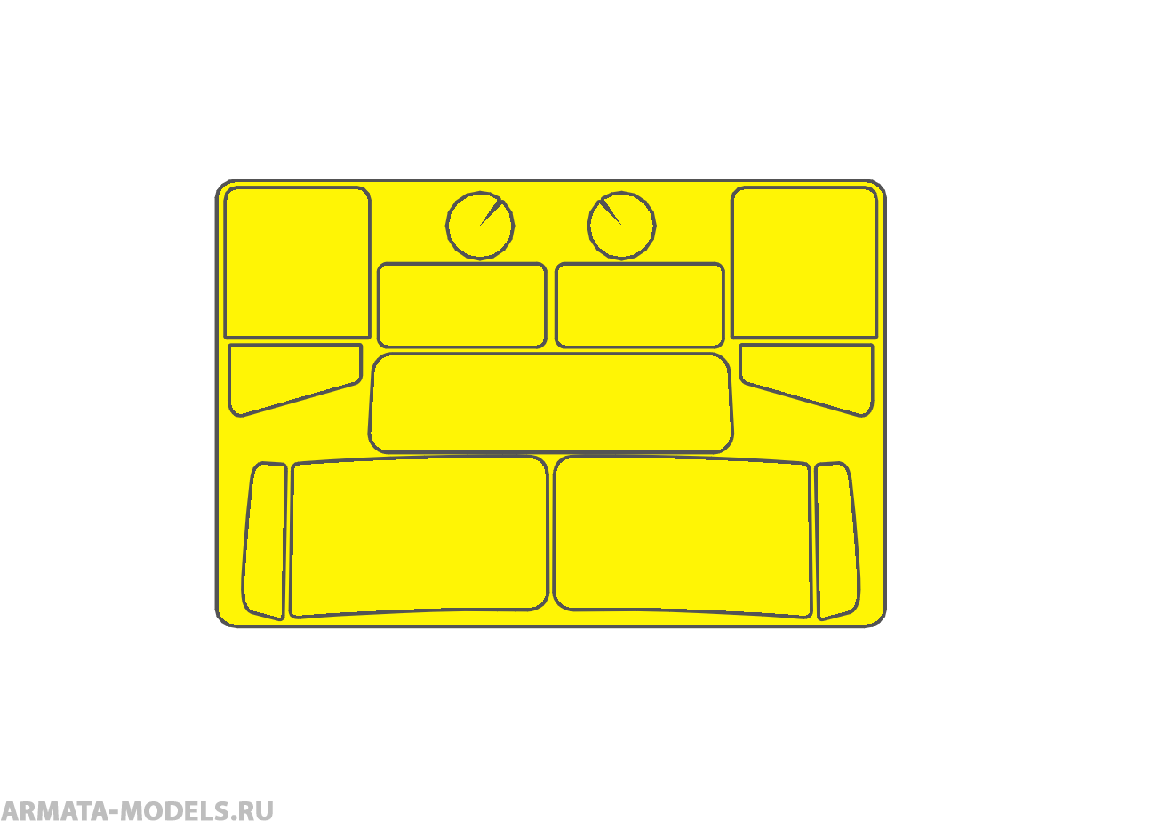 AM7343 Маска окрасочная для Урал 4320